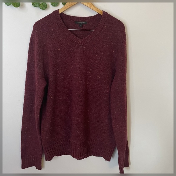 Banana Republic Men's V-Neck Sweater size L - Picture 4 of 7
